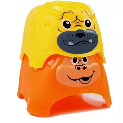 Piramidė kūdikiui „Gyvūnai Puodeliai“