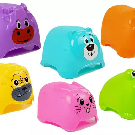 Piramidė kūdikiui „Gyvūnai Puodeliai“