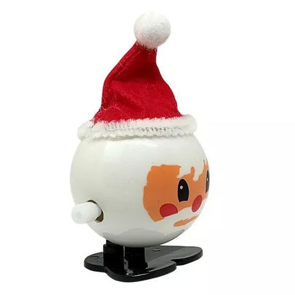 Kalėdinių žaislų rinkinys su prisukamu mechanizmu, pingvinas, 12 vienetų, elnias, sniego senis, Kalėdų Senelis