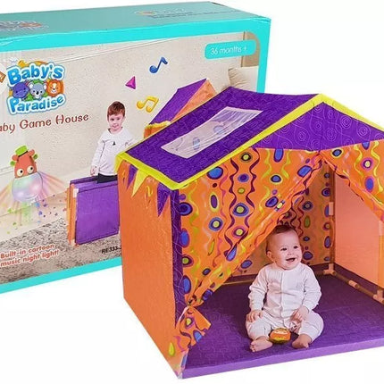 Spalvinga palapinė vaikams, 112 cm x 110 cm x 102 cm