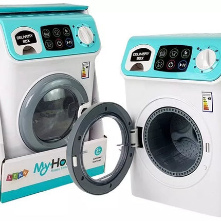 Automatinė skalbimo mašina su baterijomis ir garsu