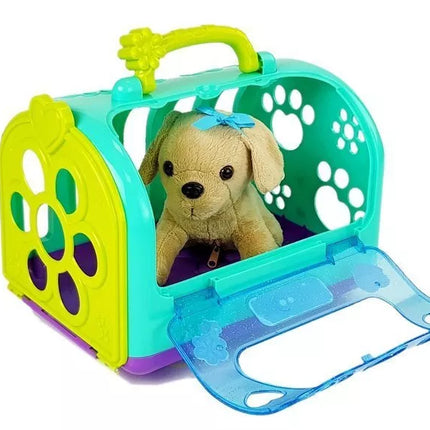 Veterinarinis rinkinys su šunimi ir transporteriu