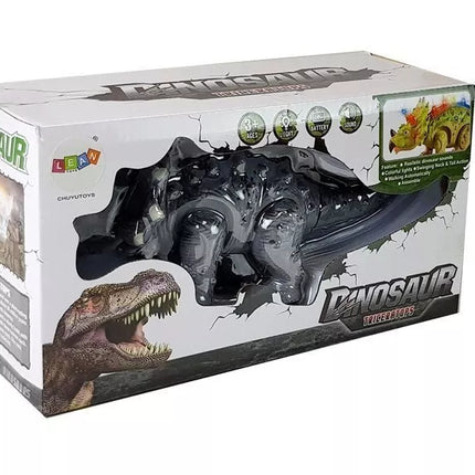 Dinozauras su baterijomis Triceratopsas Pilkas