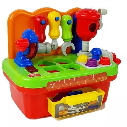 Dirbtuvėlės kūdikiams rūšiavimo įrankių rinkinys su garsu ir šviesa