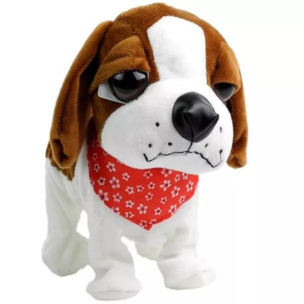 Interaktyvus šuo su pavadėliu loja vizgina uodegą sensoriai