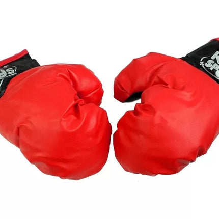 Didelis bokso rinkinys vaikams + pirštinės, kriaušės formos stovas