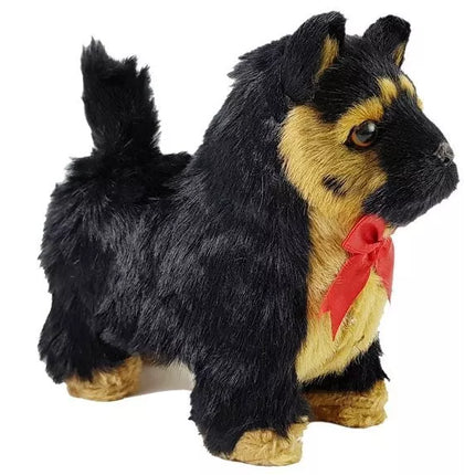 Interaktyvus vokiečių aviganis juda, loja.