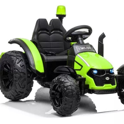 Elektrinis traktorius HZB-200 su priekaba, žalias