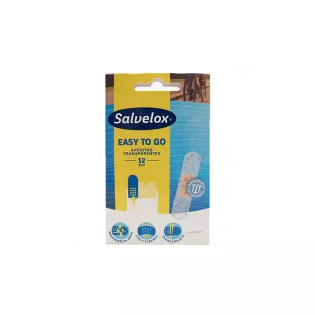 Salvelox Easy to Go Skaidrios pleistrai 12 vnt.