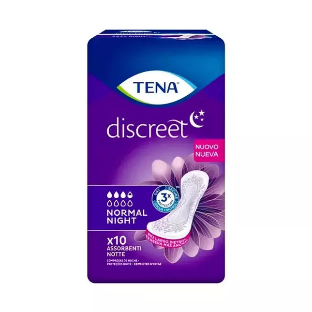 TENA Discreet Normal Night 10 vnt.