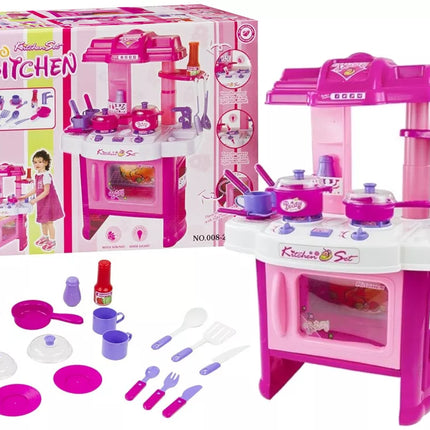 Žaislinė virtuvėlė "Little Chef" namų šeimininkės reikmenys