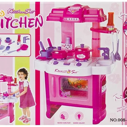 Žaislinė virtuvėlė "Little Chef" namų šeimininkės reikmenys