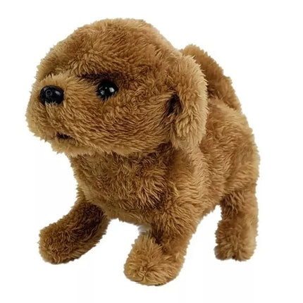 Interaktyvus šuniukas, rudas, veikia su baterijomis. Vaikšto, judina uodegą, skleidžia garsus.