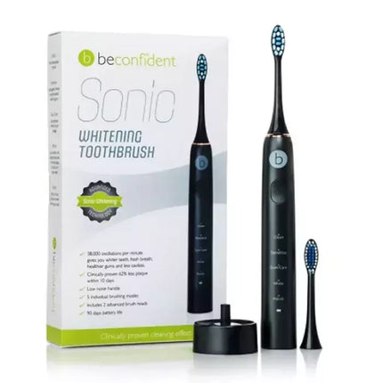 Beconfident Sonic elektrinis dantų balinimo šepetėlis juoda-rožinė auksas