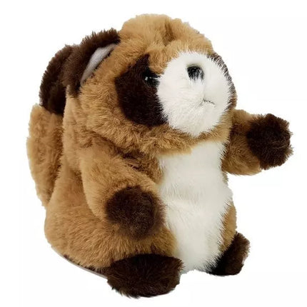 Interaktyvus kalbantis meškėnas, kartojantis žodžius, pliušinis žaislas