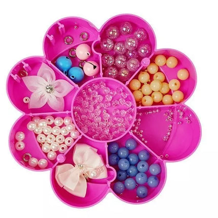 DIY karoliukų rinkinys su sulankstomu veidrodiniu dėklu