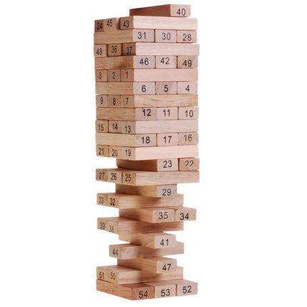 Šeimos arkadinis žaidimas Medinis bokštas dėlionė Skaičių vikrumas