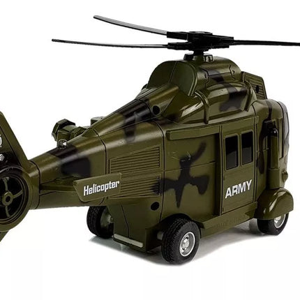 Karinis gelbėjimo sraigtasparnis 1:16 su kabliu, garsu ir šviesa