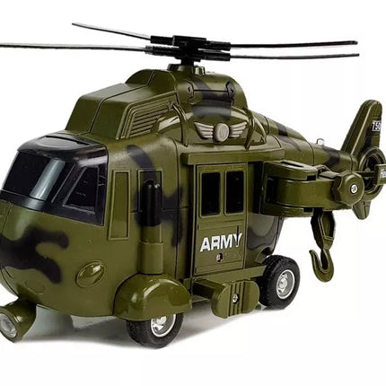 Karinis gelbėjimo sraigtasparnis 1:16 su kabliu, garsu ir šviesa