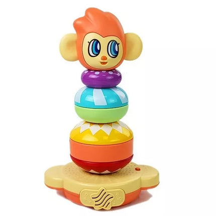 Edukacinis beždžionių piramidė su garsais, mokomės skaičius