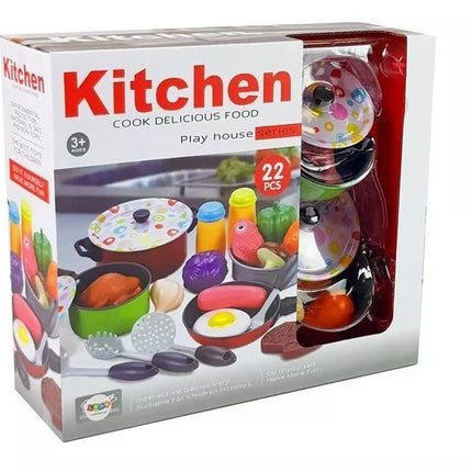 Virtuvės indų rinkinys, 22 dalys