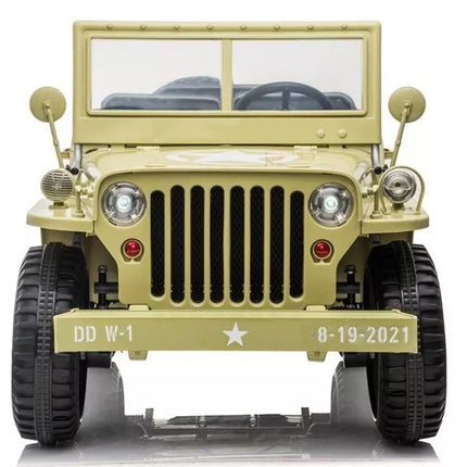 Vaikiška elektromobiliu varoma transporto priemonė JH101, chaki spalvos