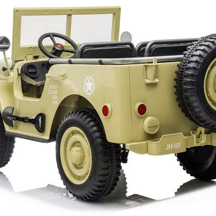 Vaikiška elektromobiliu varoma transporto priemonė JH101, chaki spalvos