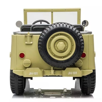 Vaikiška elektromobiliu varoma transporto priemonė JH101, chaki spalvos