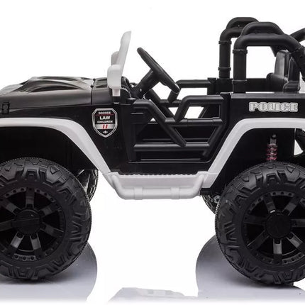 JC666 Policijos automobilis "Black" - Važiuojamas elektromobilis