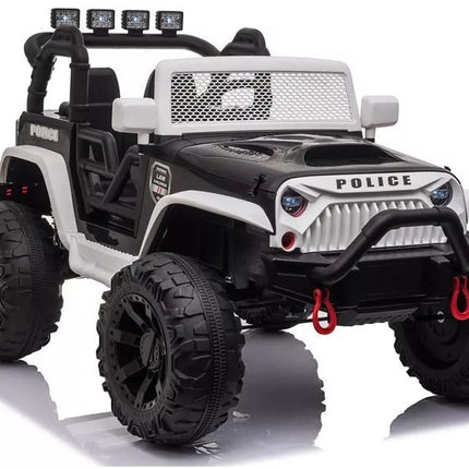 JC666 Policijos automobilis "Black" - Važiuojamas elektromobilis