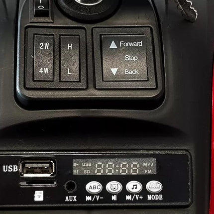 Elektrinis keturratis XMX607, raudonas, dažytas