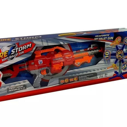 Šautuvas su minkštais šoviniais ir besisukančiu taikiniu, 66 cm