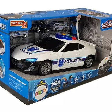 Automobilių Policijos Lagaminas Garažas 2 viename Policininkas Maži Automobiliai Garsas Šviesos
