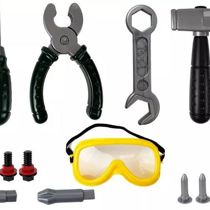 ""Pasidaryk pats" rinkinys Akumuliatorinis gręžtuvas Akiniai ir šalmas"