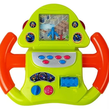 Interaktyvus skrydžio simuliatoriaus vairas su garso ir šviesos efektais