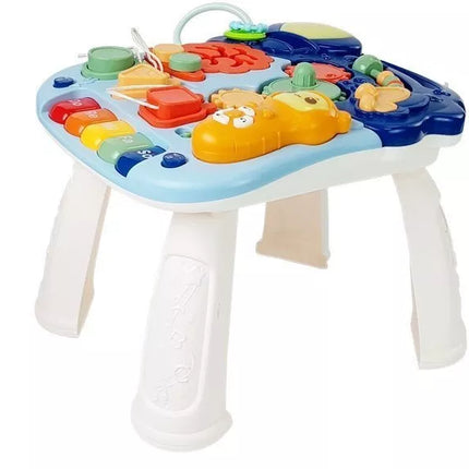 Interaktyvus stumdomas vežimėlis su žaidimų skydeliu ir telefonu