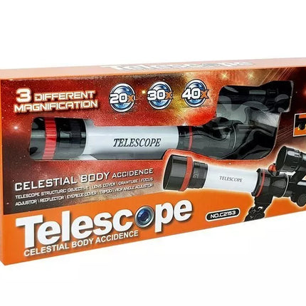 Mokslinis edukacinis astronominis teleskopas 20x 30x 40x