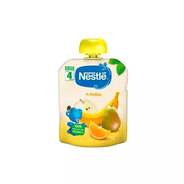 Nestle 3x Nestle vaisių tyrė 4 vaisiai 90g