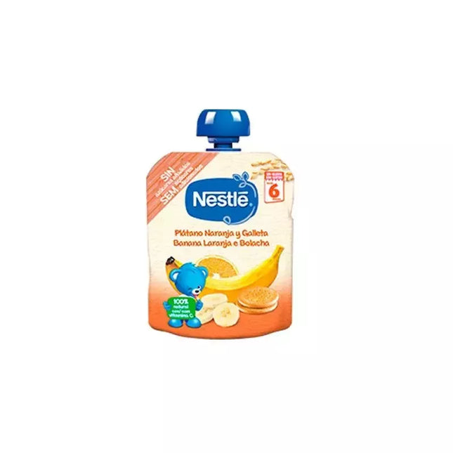Nestle Naturnes Bananų-Apelsinų-Sausainių 6m 90g