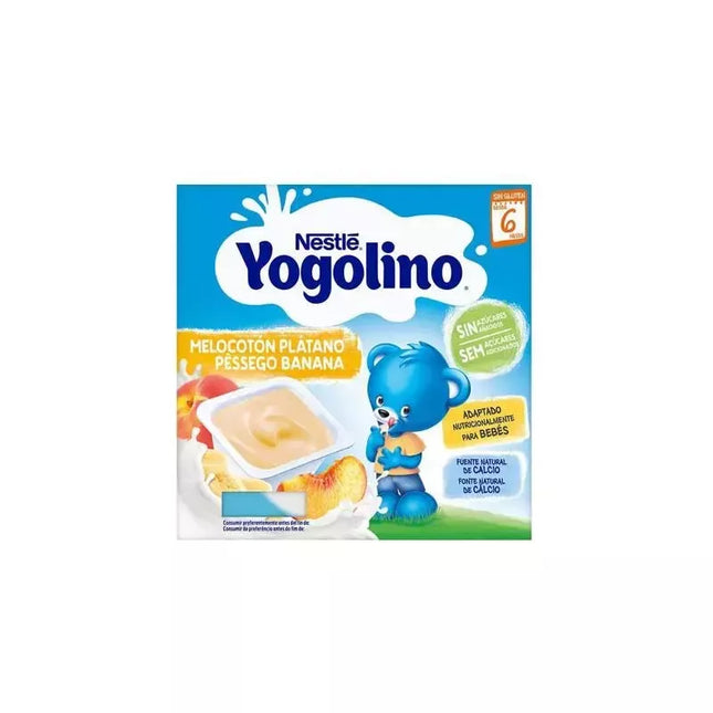 Nestlé Yogolino Persikas ir banāni 6m 4x 100g