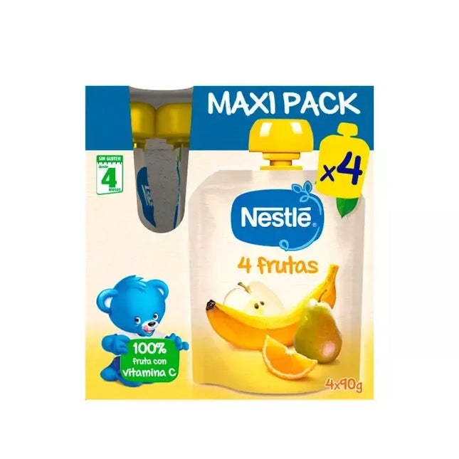 Nestle 4 vaisių pakelis 4x90g Maxi pakuotė