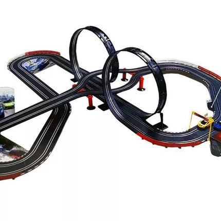 Didelis lenktynių trasa 2 kilpos 1:43 Automobiliai Pilotas 1020 cm Šviesos