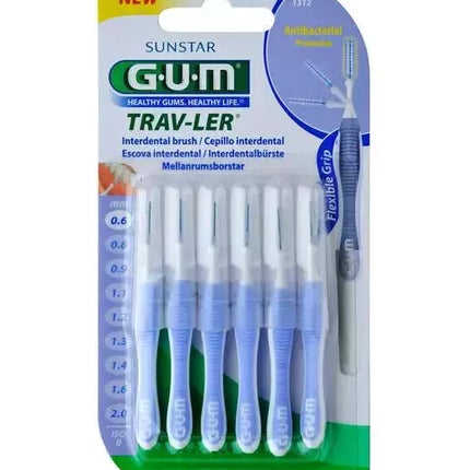 Sunstar Gum tarpinio dantų šepetėlis 0,6mm Trav-Ler 6 vnt.