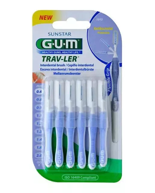 Sunstar Gum tarpinio dantų šepetėlis 0,6mm Trav-Ler 6 vnt.