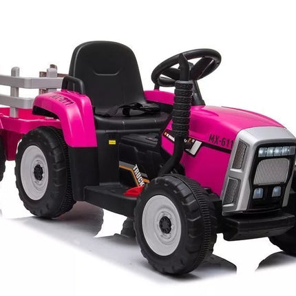 XMX611 Elektrinis Vaikiškas Traktorius Rožinis