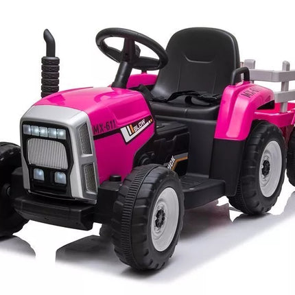 XMX611 Elektrinis Vaikiškas Traktorius Rožinis