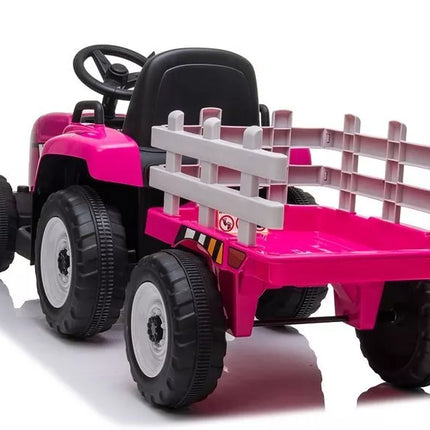XMX611 Elektrinis Vaikiškas Traktorius Rožinis