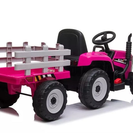 XMX611 Elektrinis Vaikiškas Traktorius Rožinis