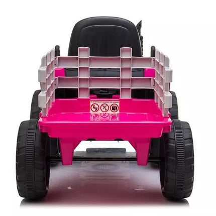 XMX611 Elektrinis Vaikiškas Traktorius Rožinis