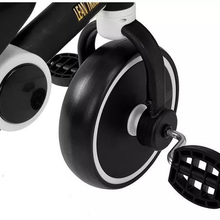 Triratukas dviratis juodai baltas